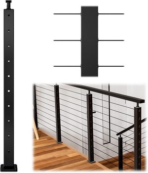 Wire Balustrade Post, Level, 1067mm