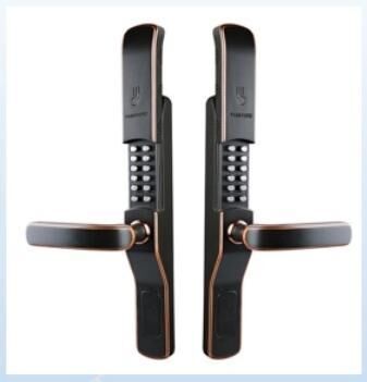 Long keypad gate lock with lever